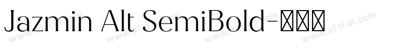 Jazmin Alt SemiBold字体转换